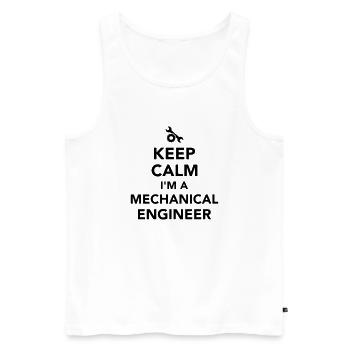 Mechanical engineer - Débardeur bio Premium Homme - blanc - Devant - Michal (187cm)