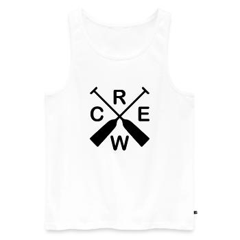 Drachenboot Crew - Männer Premium Bio Tank Top - Weiß - Vorne - AI Model Male 178 light (178cm)