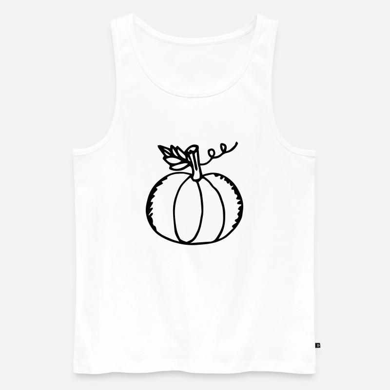 pumpkin 05 - Männer Premium Bio Tank Top - Weiß