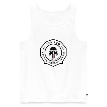 100th SFR: Aether Executioners - Men's Premium Organic Tank Top - white - Front - Michal (187cm)