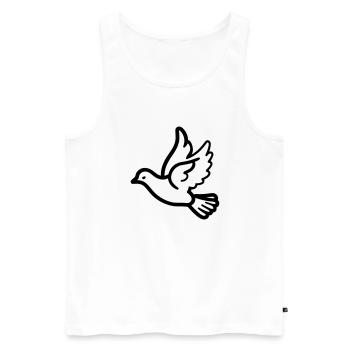 Dove - Men's Premium Organic Tank Top - white - Front - AI Model Male 178 light (178cm)