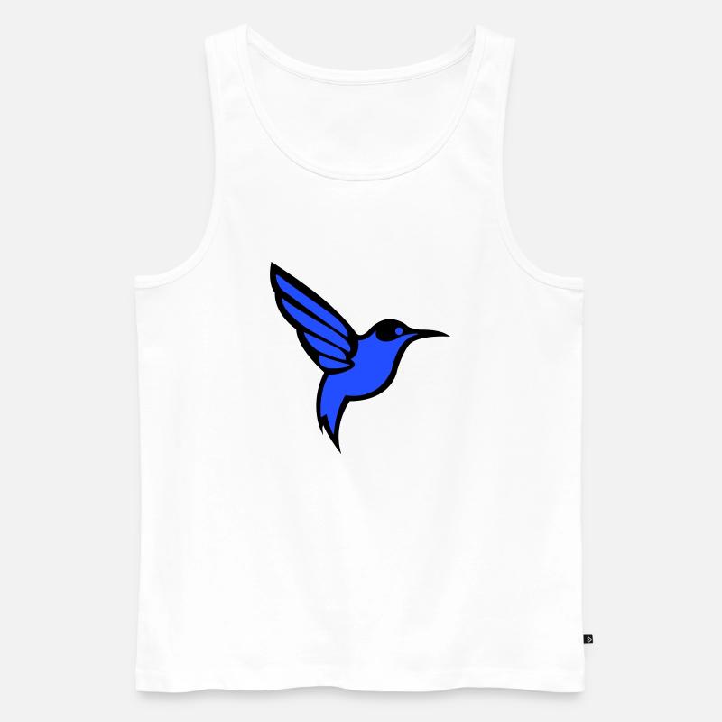 kolibri vogel - Männer Premium Bio Tank Top - Weiß