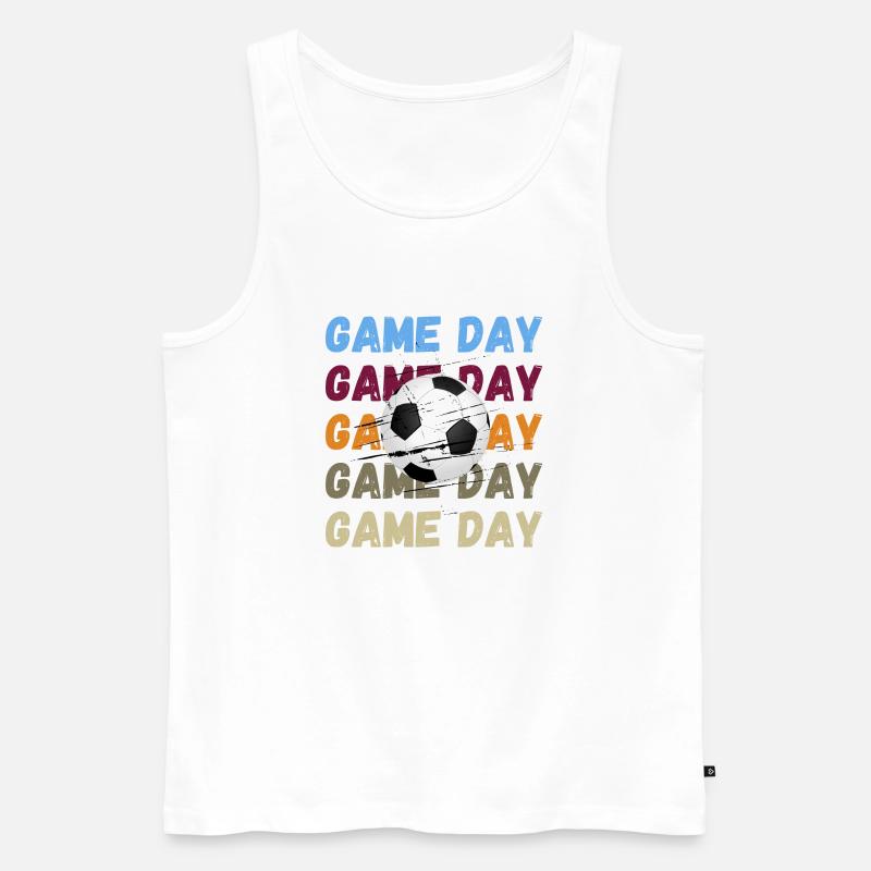 game day design - Männer Premium Bio Tank Top - Weiß