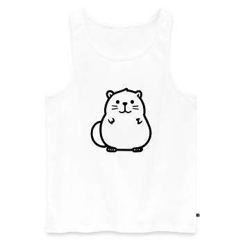 Marmot - Men's Premium Organic Tank Top - white - Front - AI Model Male 178 light (178cm)