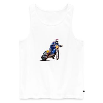 Speedway Racing - Débardeur bio Premium Homme - blanc - Devant - Michal (187cm)