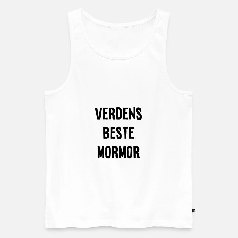 Die größte Großmutter der Welt - Männer Premium Bio Tank Top - Weiß