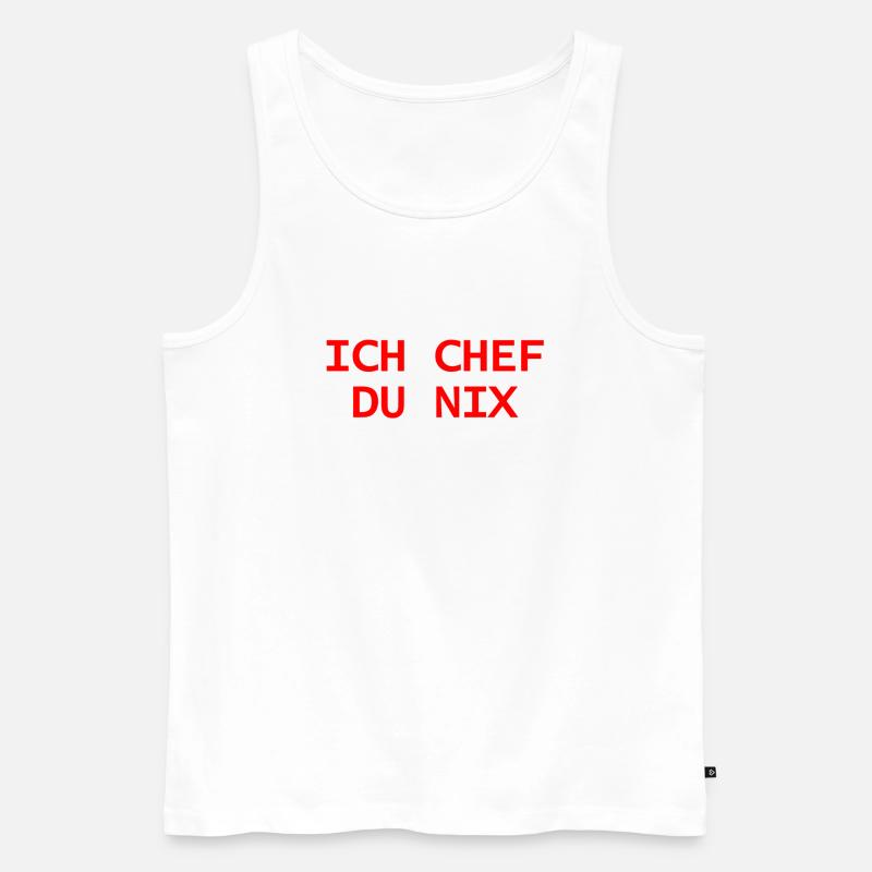 ich chef - Männer Premium Bio Tank Top - Weiß
