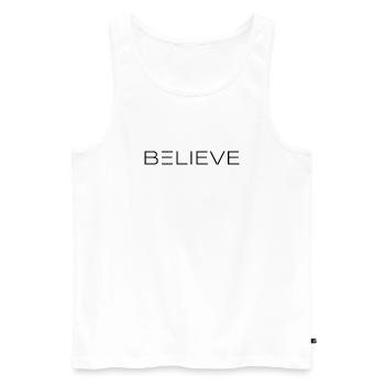 Jesus Christus von Nazareth Glaube Bibel Jesus - Männer Premium Bio Tank Top - Weiß - Vorne - Michal (187cm)
