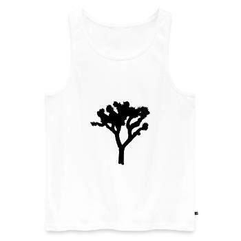 Joshua Tree - Männer Premium Bio Tank Top - Weiß - Vorne - AI Model Male 178 light (178cm)