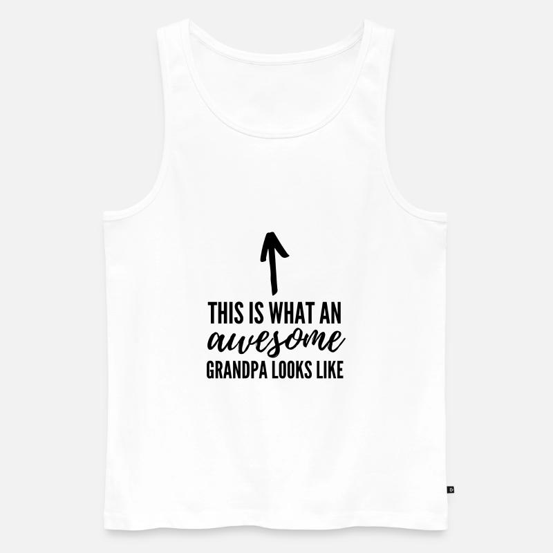 Toller Opa - Männer Premium Bio Tank Top - Weiß