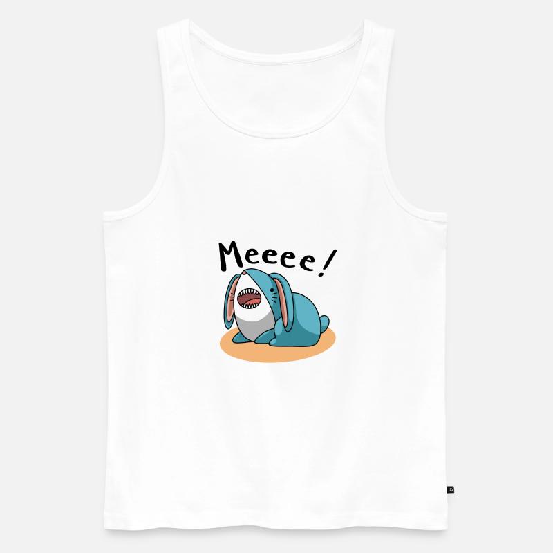 Sharkbunny meeee - Männer Premium Bio Tank Top - Weiß