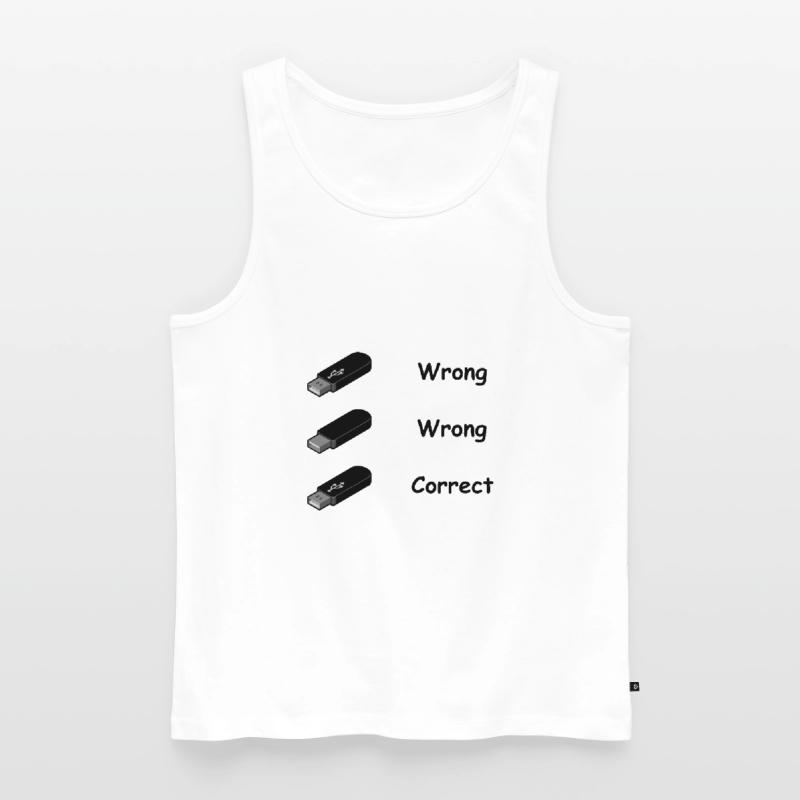 USB Stick Nerd Geek Computer Computer Science Gift Men's Premium Organic Tank Top
