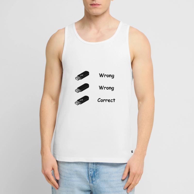 USB Stick Nerd Geek Computer Computer Science Gift Men's Premium Organic Tank Top
