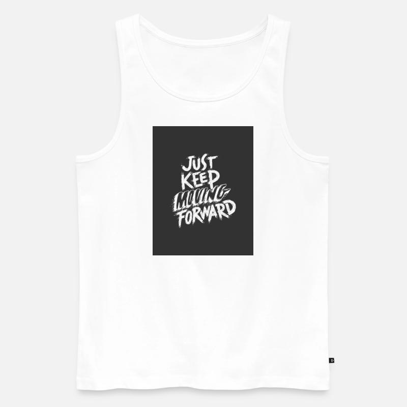 Typography - Männer Premium Bio Tank Top - Weiß
