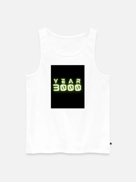 Year 3000 - Männer Premium Bio Tank Top - Weiß