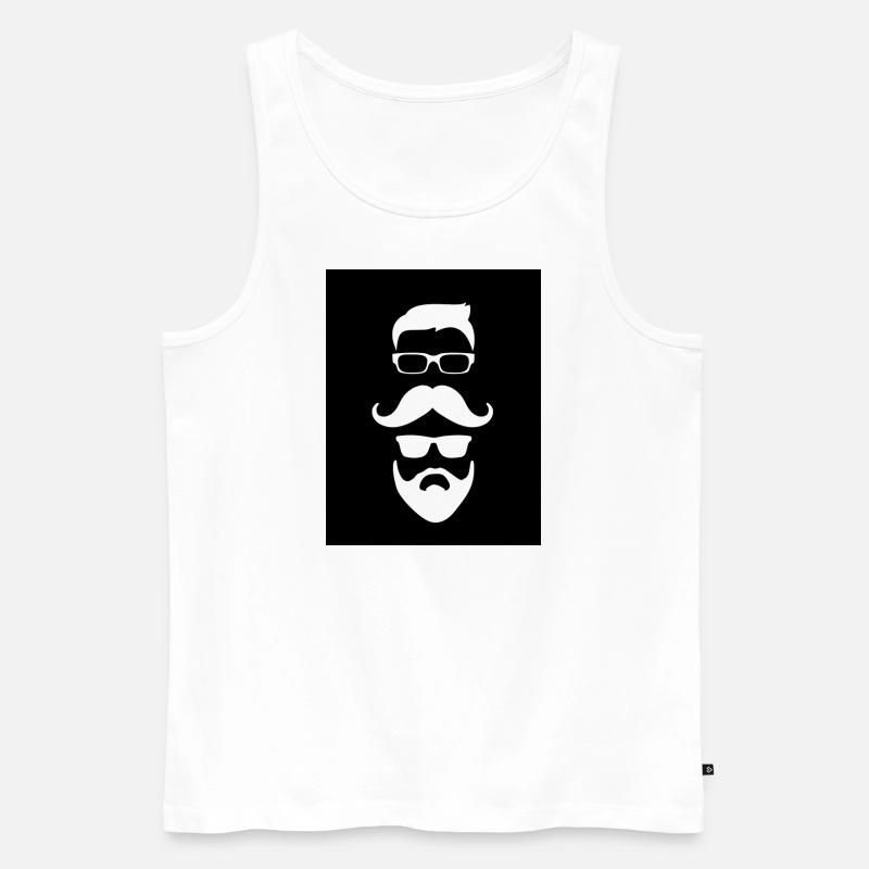 Zwei Freunde - Männer Premium Bio Tank Top - Weiß