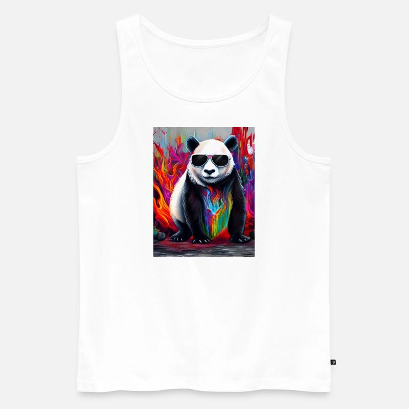 Sonnenbrille - Männer Premium Bio Tank Top - Weiß