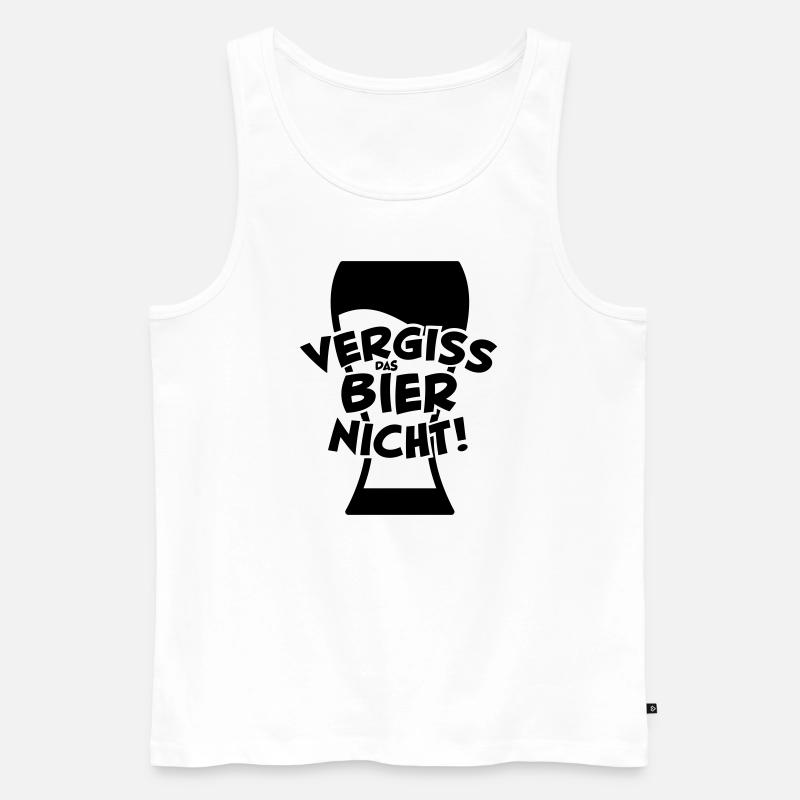 nr2 - Männer Premium Bio Tank Top - Weiß