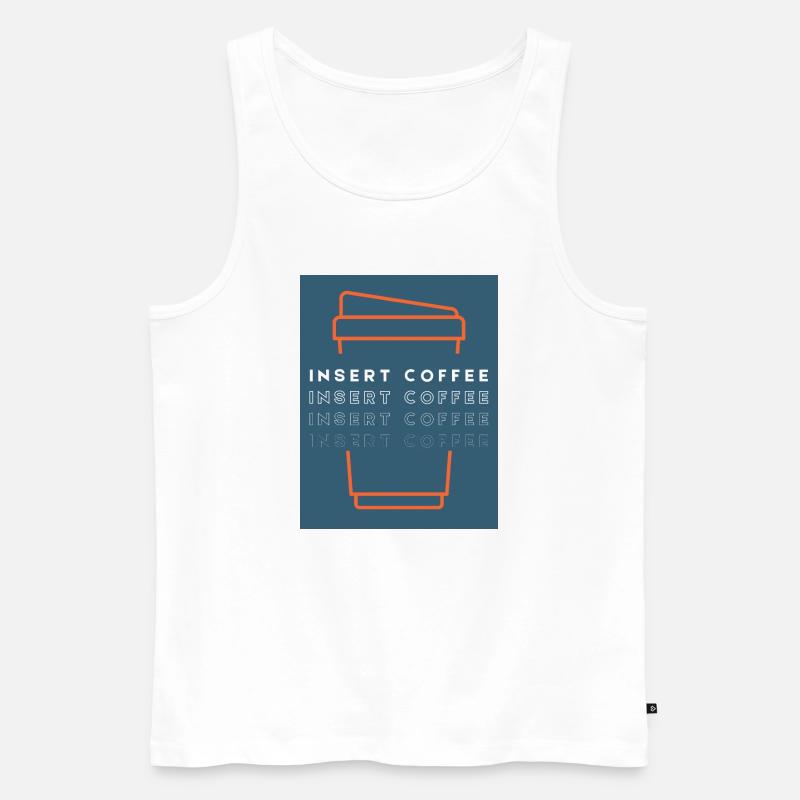 Insert Coffee Cup 2 LOPWBTT - Männer Premium Bio Tank Top - Weiß
