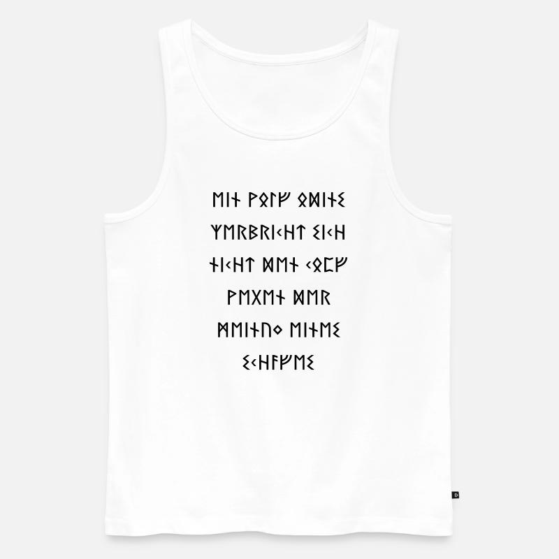 Ein Wolf Odins 2 - Männer Premium Bio Tank Top - Weiß