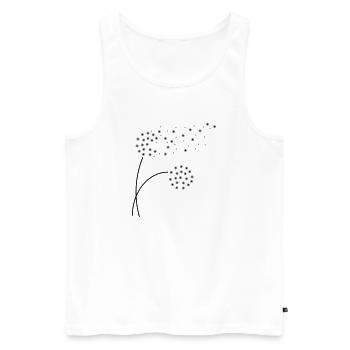 dandelion - Men's Premium Organic Tank Top - white - Front - AI Model Male 178 light (178cm)
