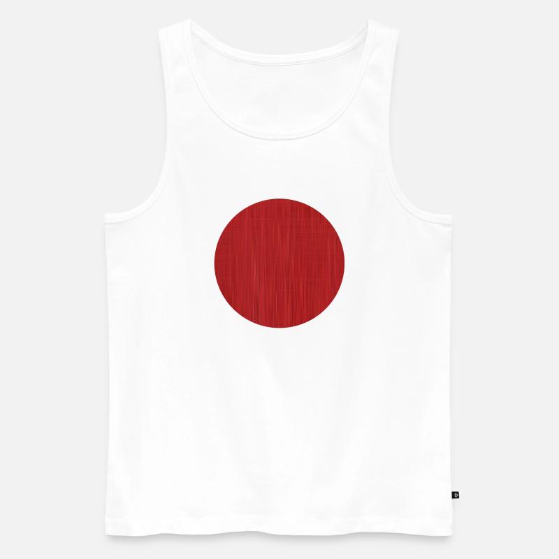 Red Circle - Männer Premium Bio Tank Top - Weiß