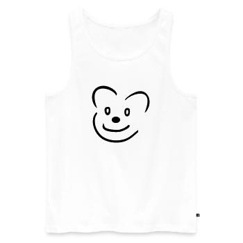 Ours - Débardeur bio Premium Homme - blanc - Devant - Michal (187cm)