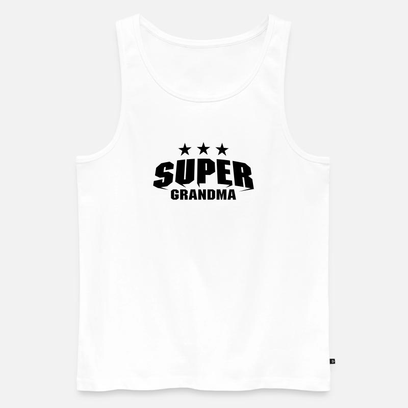 Super Grandma - Männer Premium Bio Tank Top - Weiß