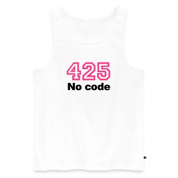 Error 425 | Fehler | Errormessage - Débardeur bio Premium Homme - blanc - Devant - AI Model Male 178 light (178cm)