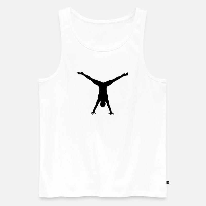 gymnastics3 - Männer Premium Bio Tank Top - Weiß