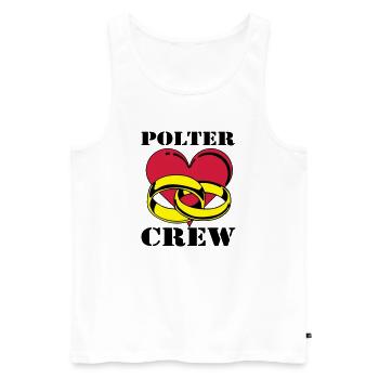 Junggesellenabschied , Polter Crew , JGA (25) - Männer Premium Bio Tank Top - Weiß - Vorne - Michal (187cm)