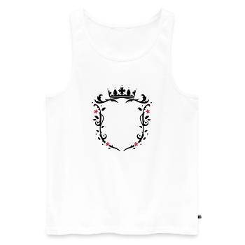 Snowboarder Silhouette - Männer Premium Bio Tank Top - Weiß - Vorne - AI Model Male 178 light (178cm)