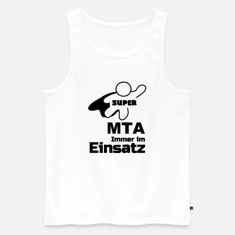 Super MTA Geschenk - Männer Premium Bio Tank Top - Weiß