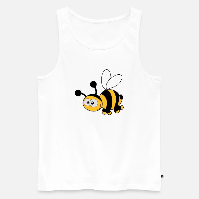 Biene - Bienchen - Sumis - Männer Premium Bio Tank Top - Weiß