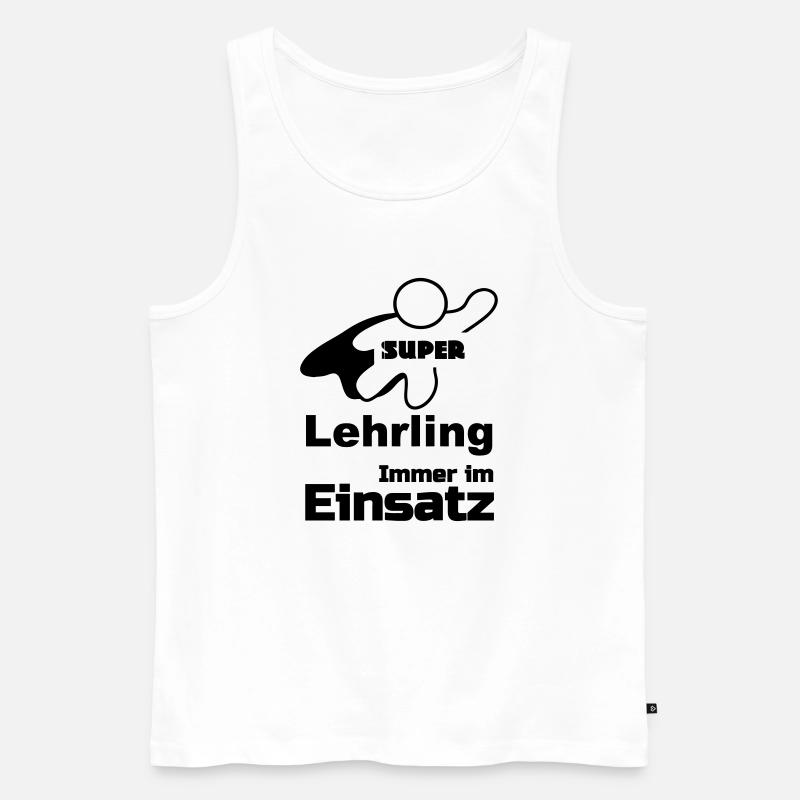 Super Lehrling Geschenk - Männer Premium Bio Tank Top - Weiß