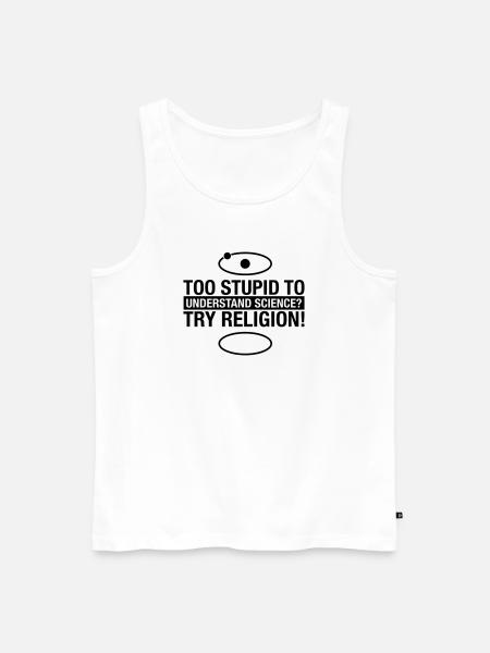 science-religion - Männer Premium Bio Tank Top - Weiß