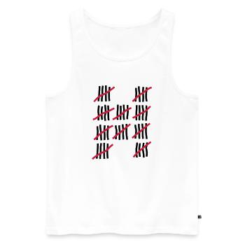 Birthday 50 years - Men's Premium Organic Tank Top - white - Front - Michal (187cm)
