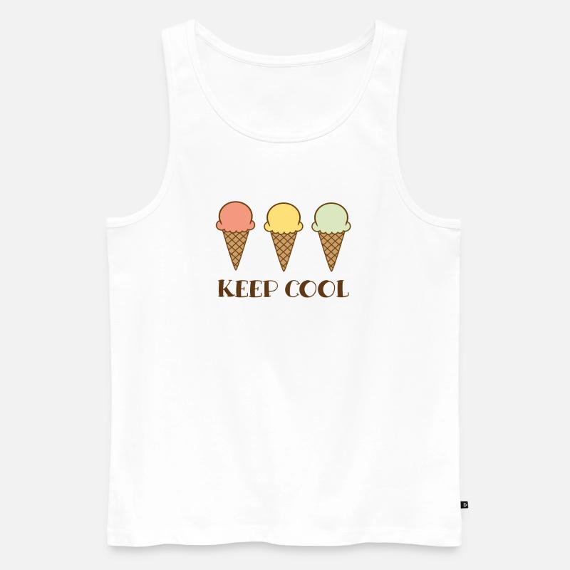 Keep cool - Männer Premium Bio Tank Top - Weiß