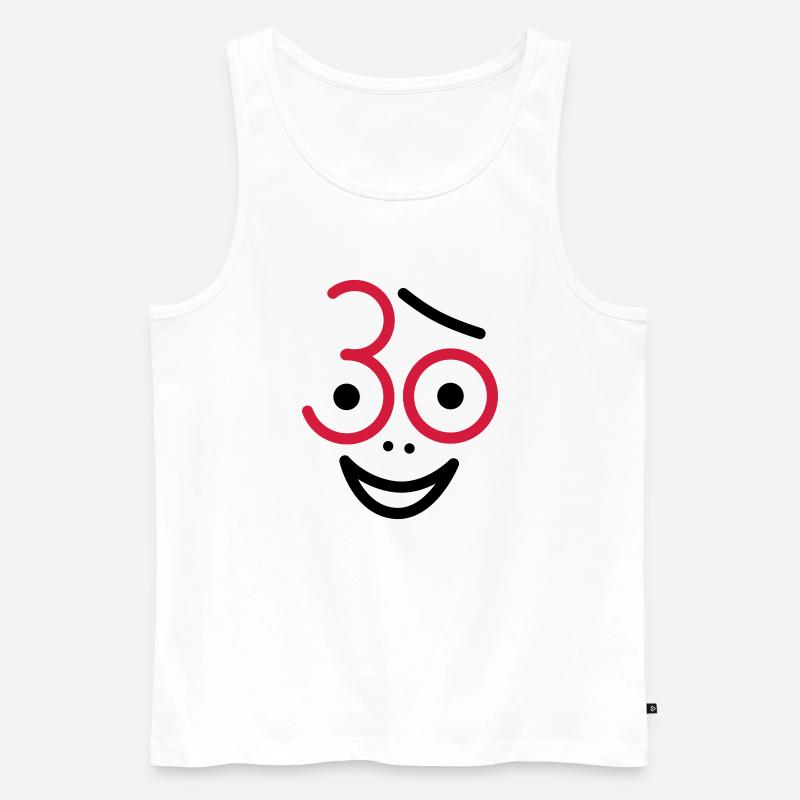 Juhu 30 Jahre ! - Männer Premium Bio Tank Top - Weiß