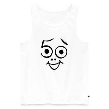 50 years old and still fresh! - Men's Premium Organic Tank Top - white - Front - Michal (187cm)