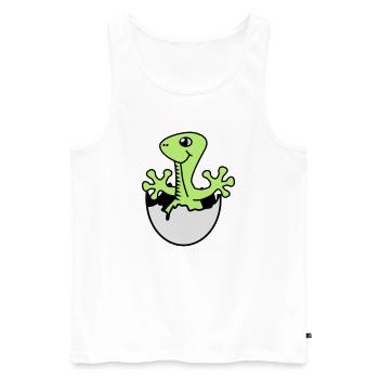 Dino | Boy | Girl | Birth - Men's Premium Organic Tank Top - white - Front - AI Model Male 178 light (178cm)