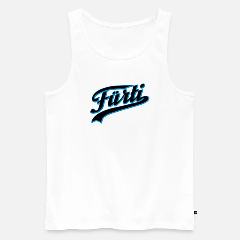 Fürti Schatten - Männer Premium Bio Tank Top - Weiß