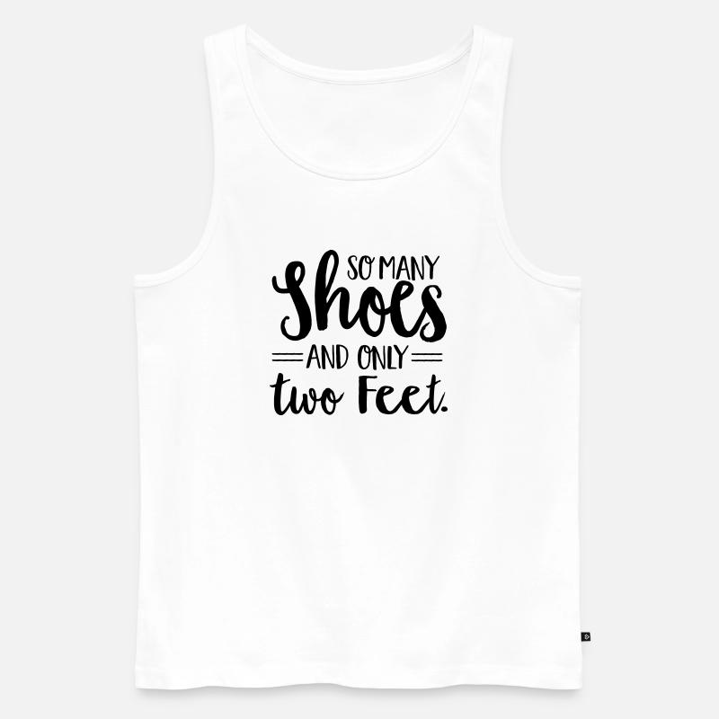 Schuhe - Männer Premium Bio Tank Top - Weiß