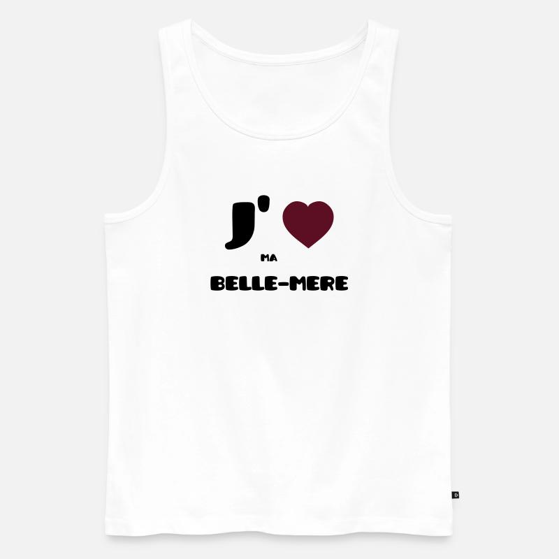 Ich liebe meine Mutter (V) - Männer Premium Bio Tank Top - Weiß