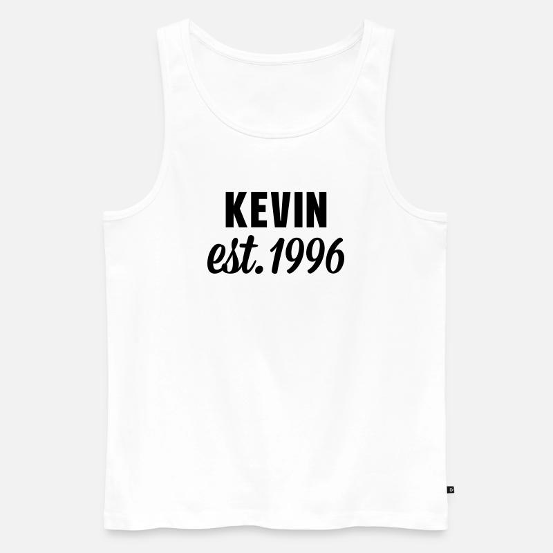 Kevin est 1996 - Männer Premium Bio Tank Top - Weiß