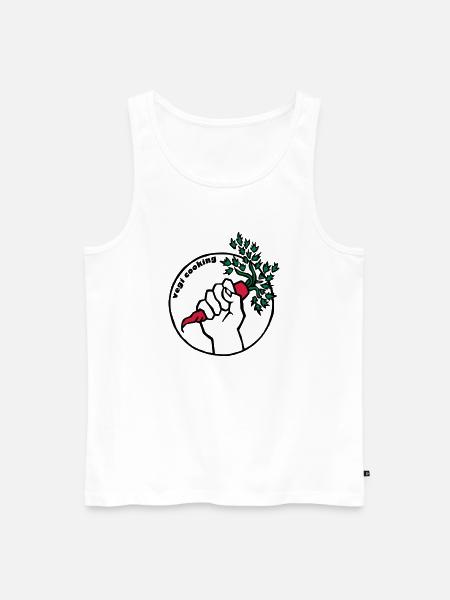 Vegan - Männer Premium Bio Tank Top - Weiß