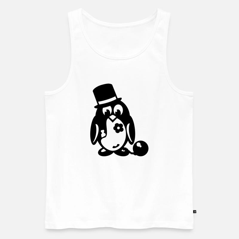 pinguin junggesellenabschied - Männer Premium Bio Tank Top - Weiß