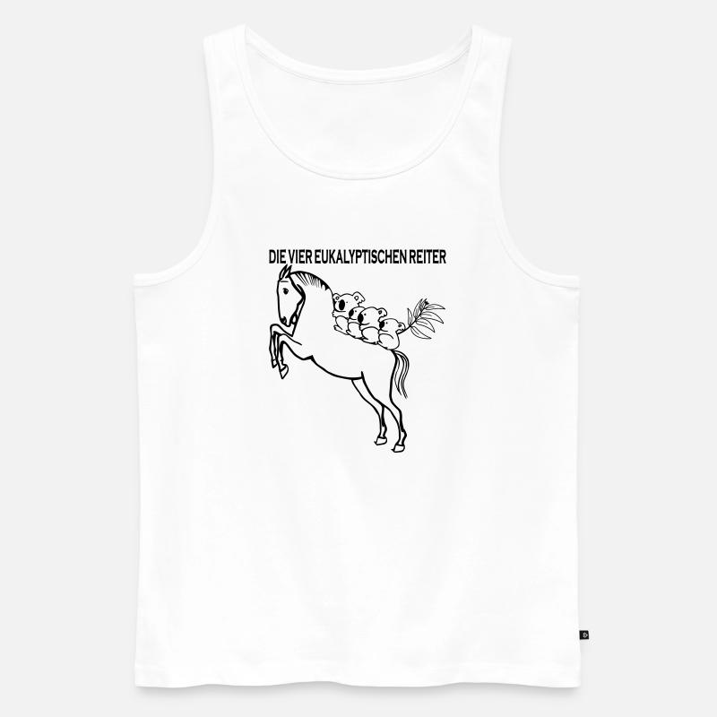 Die vier eukalyptischen Reiter - Männer Premium Bio Tank Top - Weiß