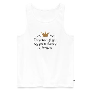 Princess - Men's Premium Organic Tank Top - white - Front - AI Model Male 178 light (178cm)