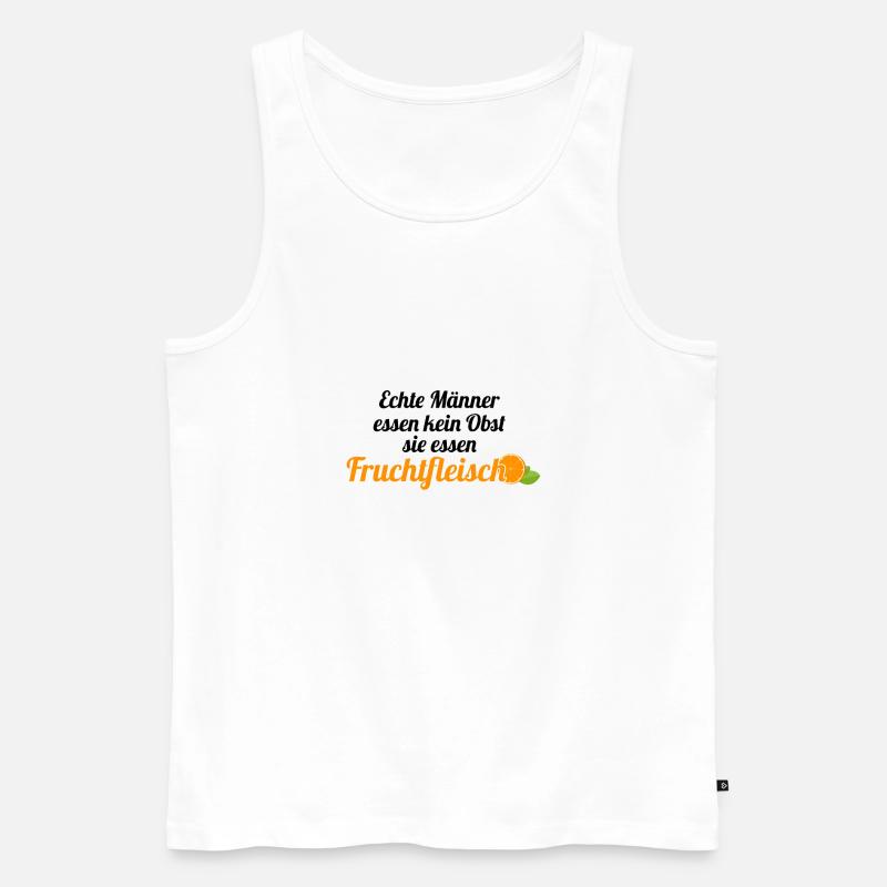 Obst Früchte Geschenkidee Früchte Funsprüche Obst - Männer Premium Bio Tank Top - Weiß